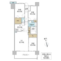 間取図画像 3LDK