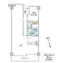 サーパス元吉田第2 1LDKの間取図画像