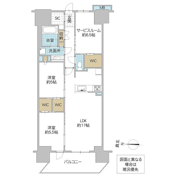 間取りを拡大表示