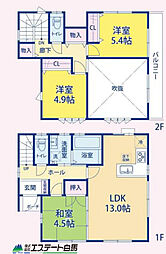 三芳町藤久保　中古戸建 3LDKの間取り