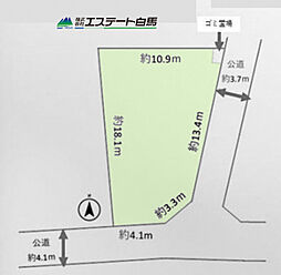 所沢市北野南2丁目全1区画　売地