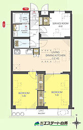 間取図画像 2SLDK