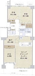アイムふじみ野西二番館 3SLDKの間取図画像