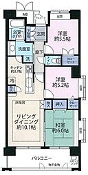 アステールふじみ野イーステーション 3LDKの間取図画像