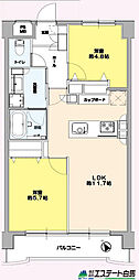 シンメイ志木マンション 2LDKの間取図画像