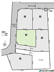 所沢市林全6区画　売地