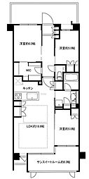 ベルフール志木本町 3LDKの間取図画像