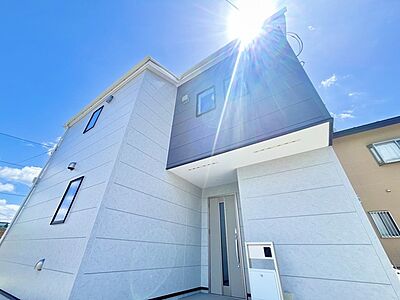 外観:完成物件だから、引っ越したあとの配置や動線も分かりやすい。 外観:完成物件だから、引っ越したあとの配置や動線も分かりやすい。