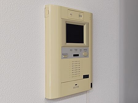 来訪者の顔が見えて安心のTVモニター付インターホン。