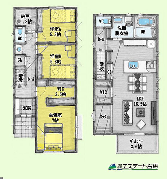 間取りを拡大表示
