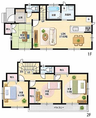 間取り KIS入間市久保稲荷1期 中古戸建