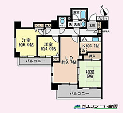 プランヴェールみずほ台 3LDKの間取図画像