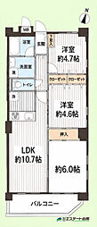 ワイズユウラク新所沢パテラ 3LDKの間取図画像