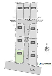 区画図:1号地 区画図:1号地
