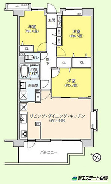 間取りを拡大表示