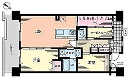 オーベル鴻巣 2SLDKの間取図画像