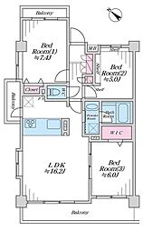 間取図画像 3LDK