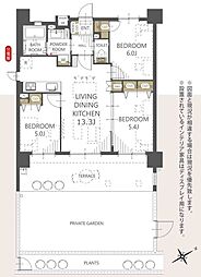 間取図画像 3LDK