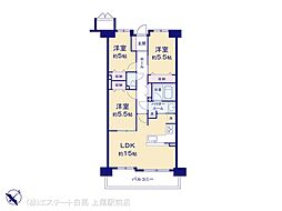 レーベンハイム坂戸フューレ 3LDKの間取図画像