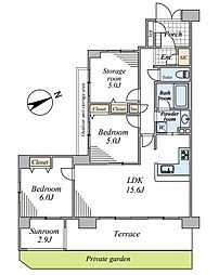 アドグランデ大宮宮原 2SLDKの間取図画像