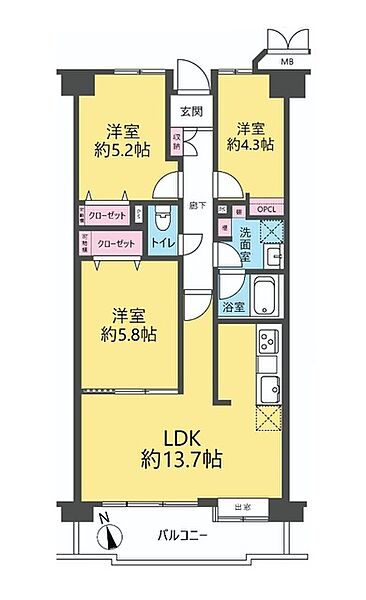 間取りを拡大表示