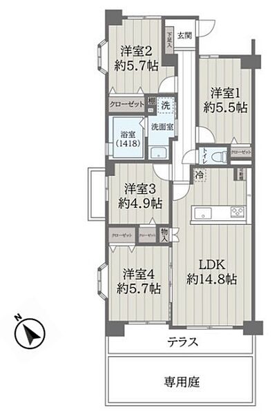間取りを拡大表示