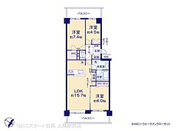 パークシティ白岡C棟 3LDKの間取図画像