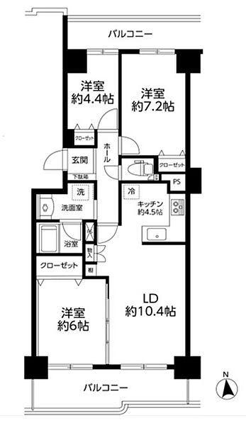 間取りを拡大表示