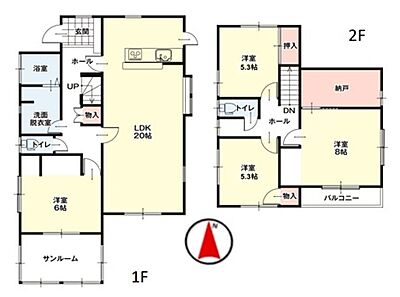 間取り：図面と現況が異なる場合は現況を優先させていただきます。 