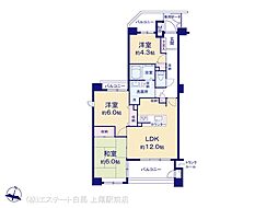 ネオステージ大宮 3LDKの間取図画像
