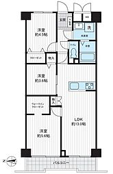 グランドシティ大宮EASTTOWER 3LDKの間取図画像