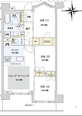 間取り アンビシャス東岩槻 3階/-