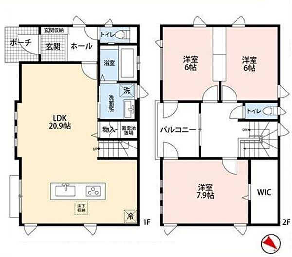 間取りを拡大表示