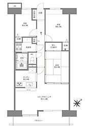 コスモ大宮ガーデンシティ 3LDKの間取図画像