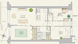 ラミーユ大宮ハイライズ1号棟ソレール棟 3LDKの間取図画像