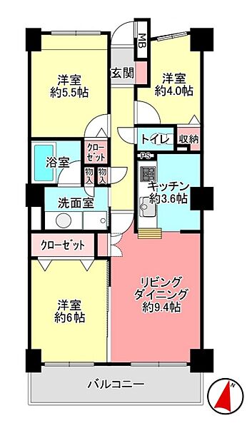 間取りを拡大表示