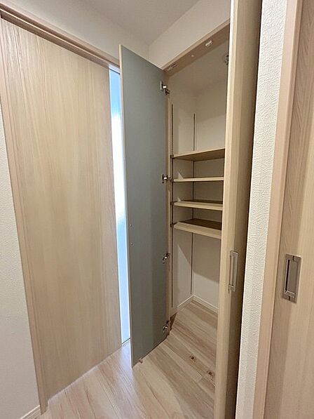 全居室はもちろん、共用スペース収納もあり、すっきり片づけて広く使えます。