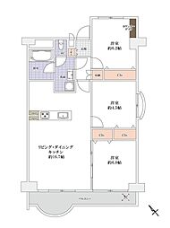 間取図画像 3LDK