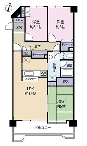 間取り エクセルコート浦和 4階/-