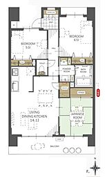 エコヴィレッジ坂戸 3LDKの間取図画像