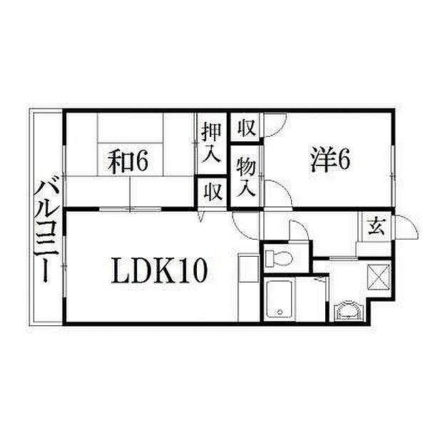 静岡県浜松市中央区上西町(賃貸マンション2LDK・2階・52.20㎡)の写真 その2