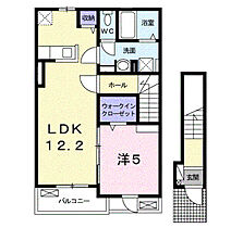 パエーゼT 1 202 ｜ 大分県中津市殿町1438-1（賃貸アパート1LDK・2階・46.54㎡） その2