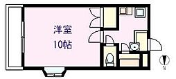 グローバルビル15th ワンルームの間取図画像