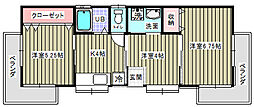 宝荘 2SKの間取図画像