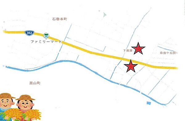 地図を拡大表示