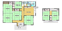 迫田　中古住宅 7DKの間取り