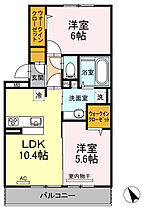 エストピア壱番館 203 ｜ 大分県中津市浦町（賃貸アパート2LDK・2階・53.48㎡） その2