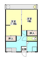 助川マンション 102 ｜ 茨城県日立市諏訪町１丁目20-24（賃貸アパート2K・2階・38.88㎡） その2