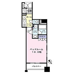 クオリア恵比寿ウェスト 1Kの間取図画像