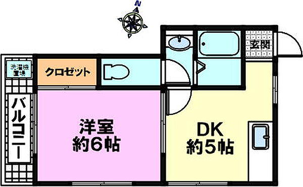 パールハイツ 101｜兵庫県神戸市中央区籠池通４丁目(賃貸アパート1DK・1階・27.00㎡)の写真 その2